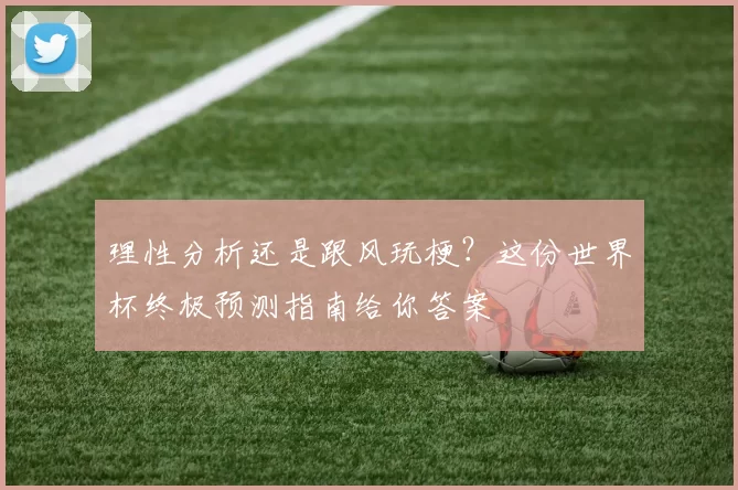 理性分析还是跟风玩梗?这份世界杯终极预测指南给你答案